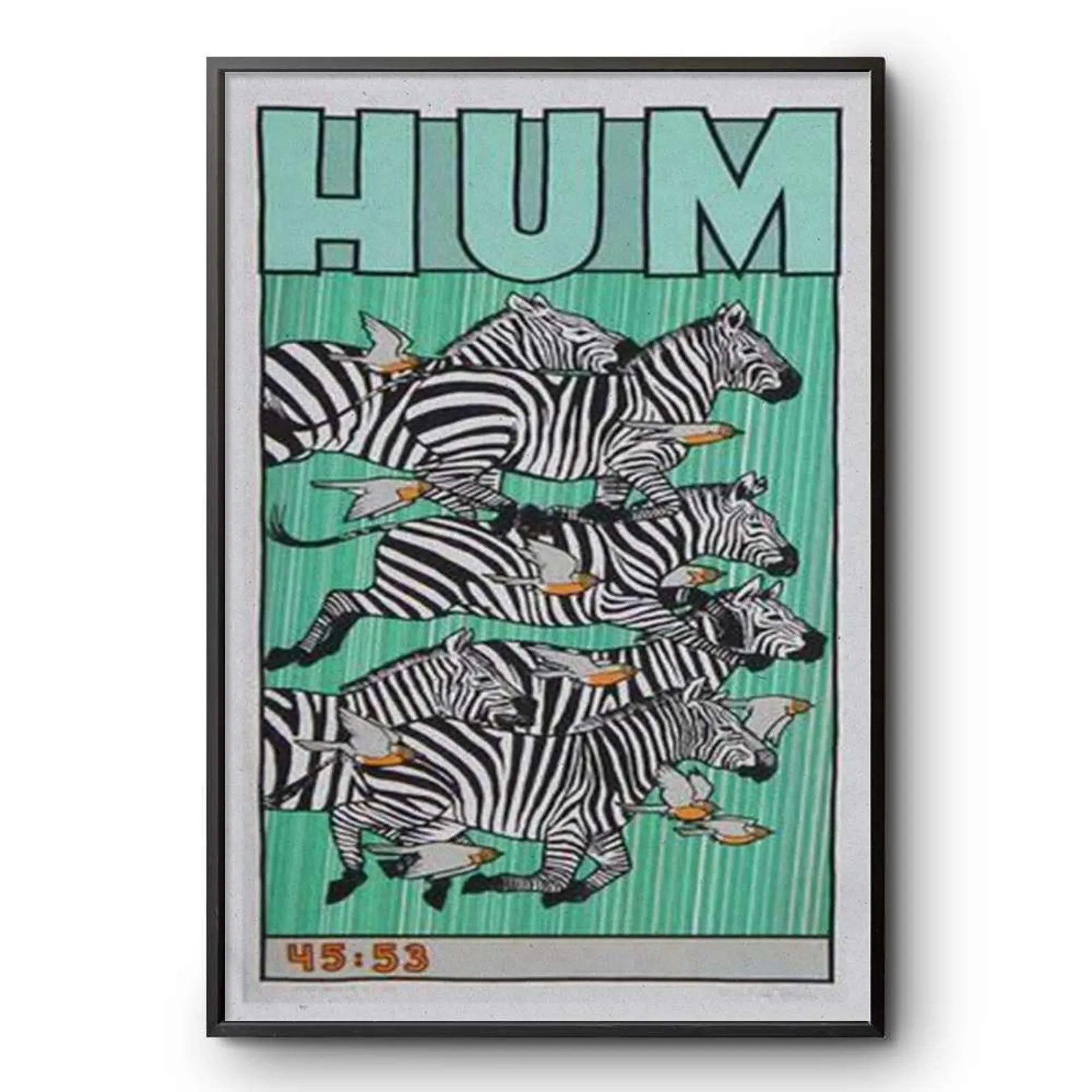 Hum Band Show 2026 Concert Poster Zebra Indie Rock Music Wall Art Print Decor | Etsy (Global)