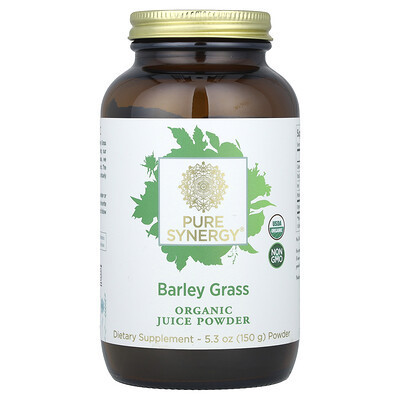 Pure Synergy, Barley Grass, Organic Juice Powder, 5.3 oz (150 g) | iHerb
