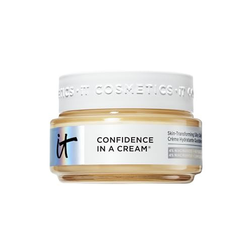 IT Cosmetics Confidence in a Cream Travel - Hydrating & Anti Aging Face Moisturizer, Visibly Reduces Fine Lines & Wrinkles, Up To 48H Hydration, Repairs Skin Barrier, Squalane & Ceramides - 0.5 fl oz | Amazon (US)