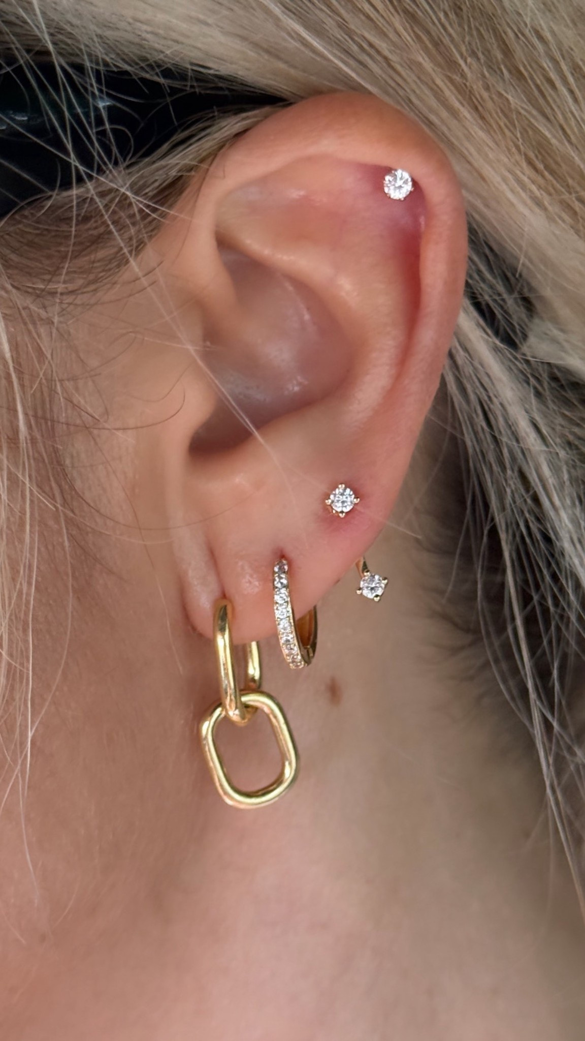 Loving this earring stack from Amazon! Hypoallergenic and haven’t bothered my ears at all. Comes in a pack of 15!! 

#LTKFindsUnder50 #LTKSaleAlert