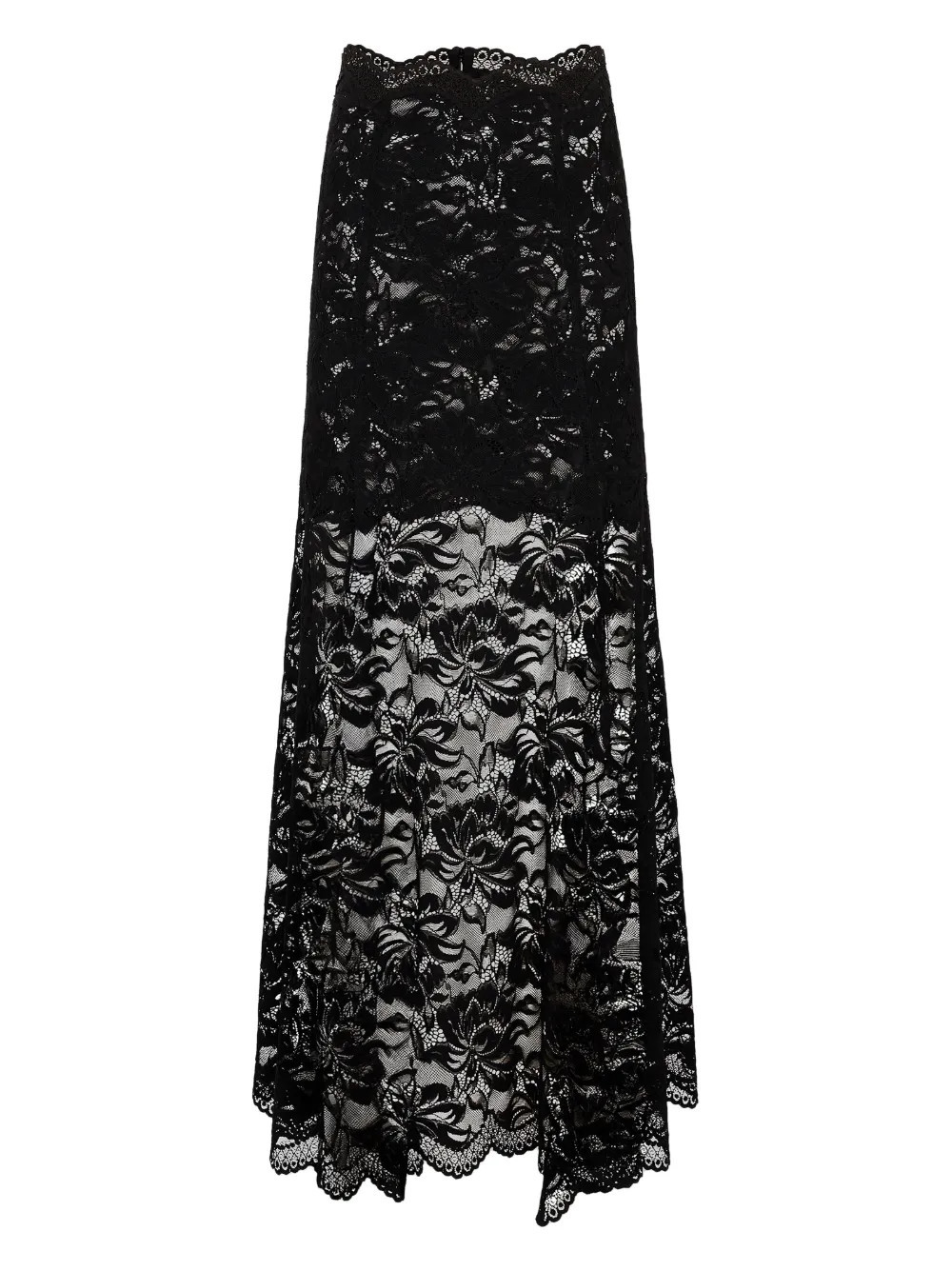 Rabanne flared maxi skirt - Black | Farfetch Global