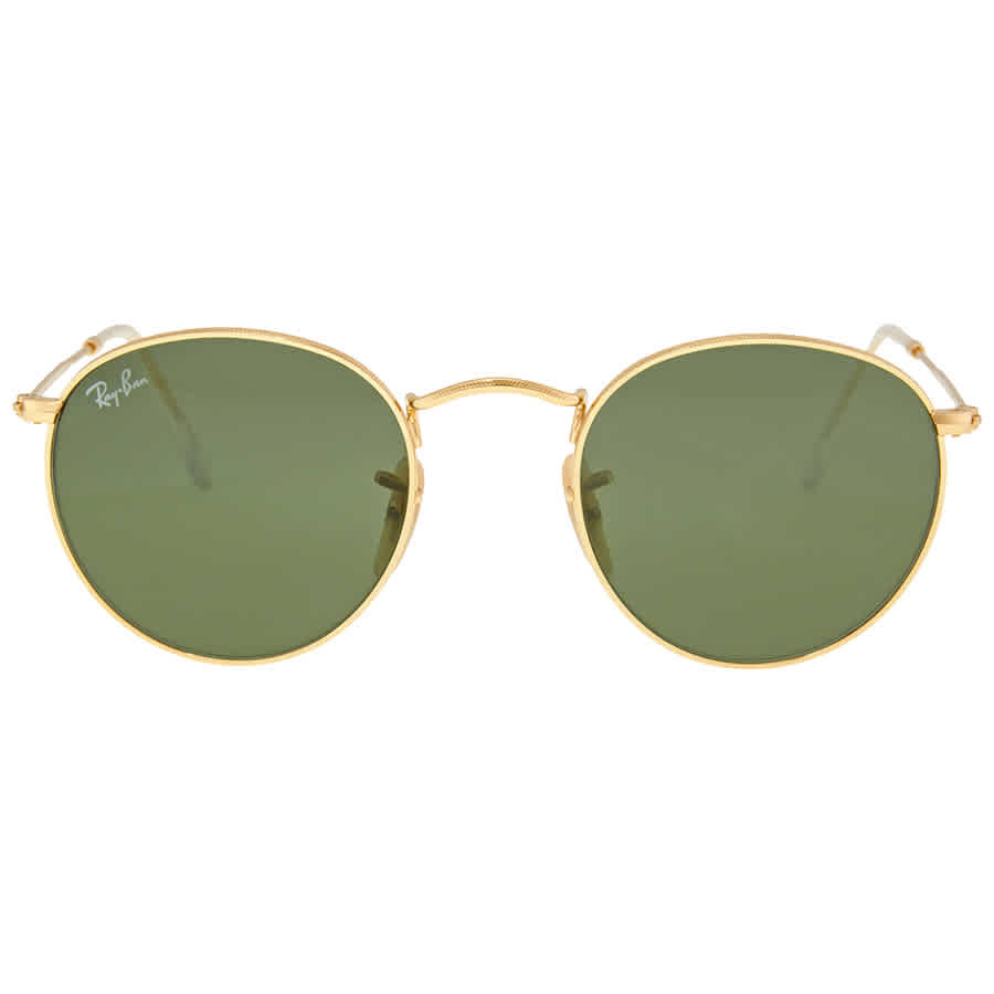 Ray Ban Round Metal Green Classic G-15 Round Unisex Sunglasses RB3447 001 47 | Jomashop.com & JomaDeals.com
