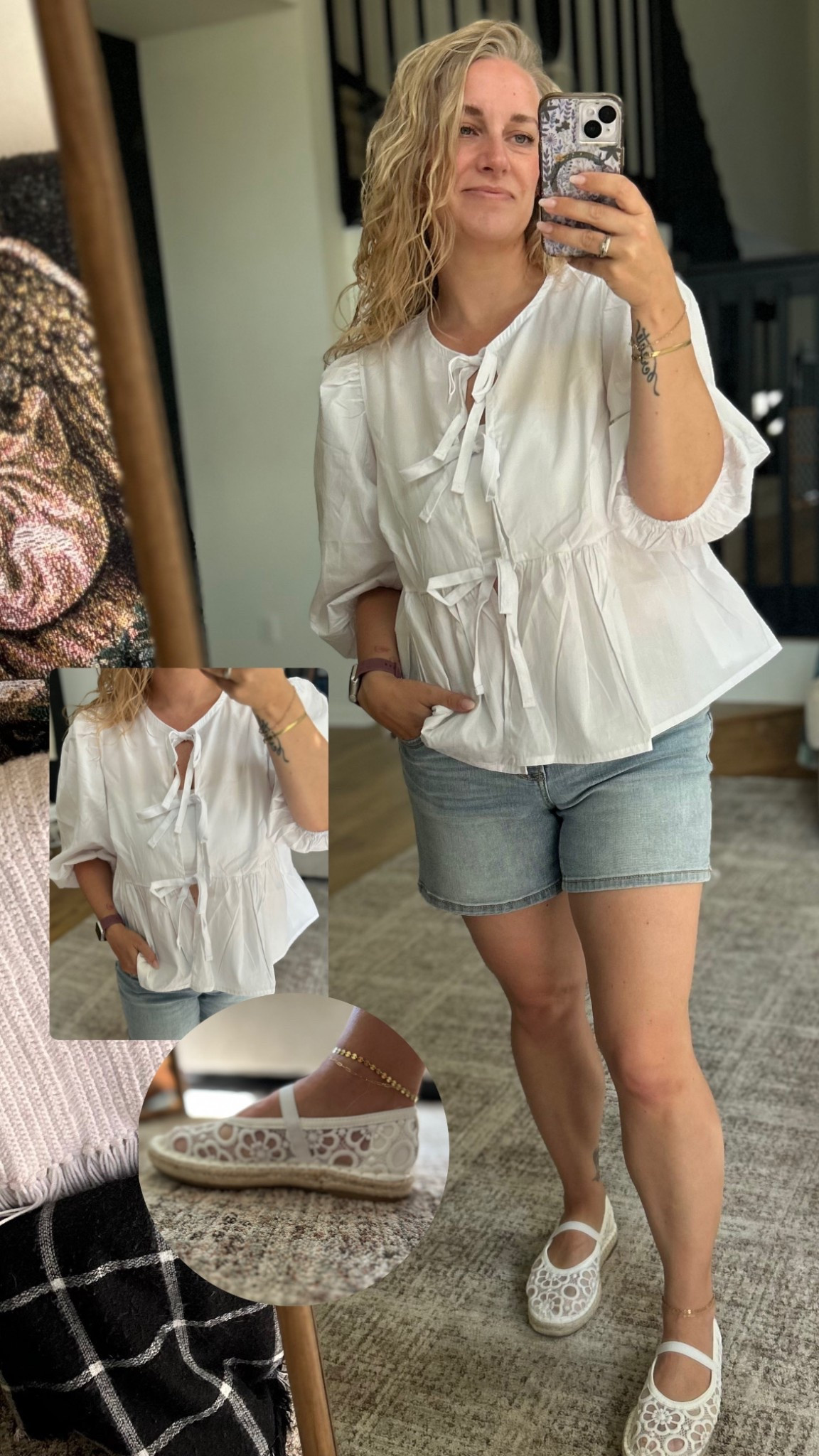 Cutie peplum tie front top that is cute without the fuss. And can we talk about these darling shoes???

#AmazonStyle #AmazonFinds #TargetStyle #TargetFinds 

#LTKStyleTip #LTKFindsUnder50 #LTKOver40