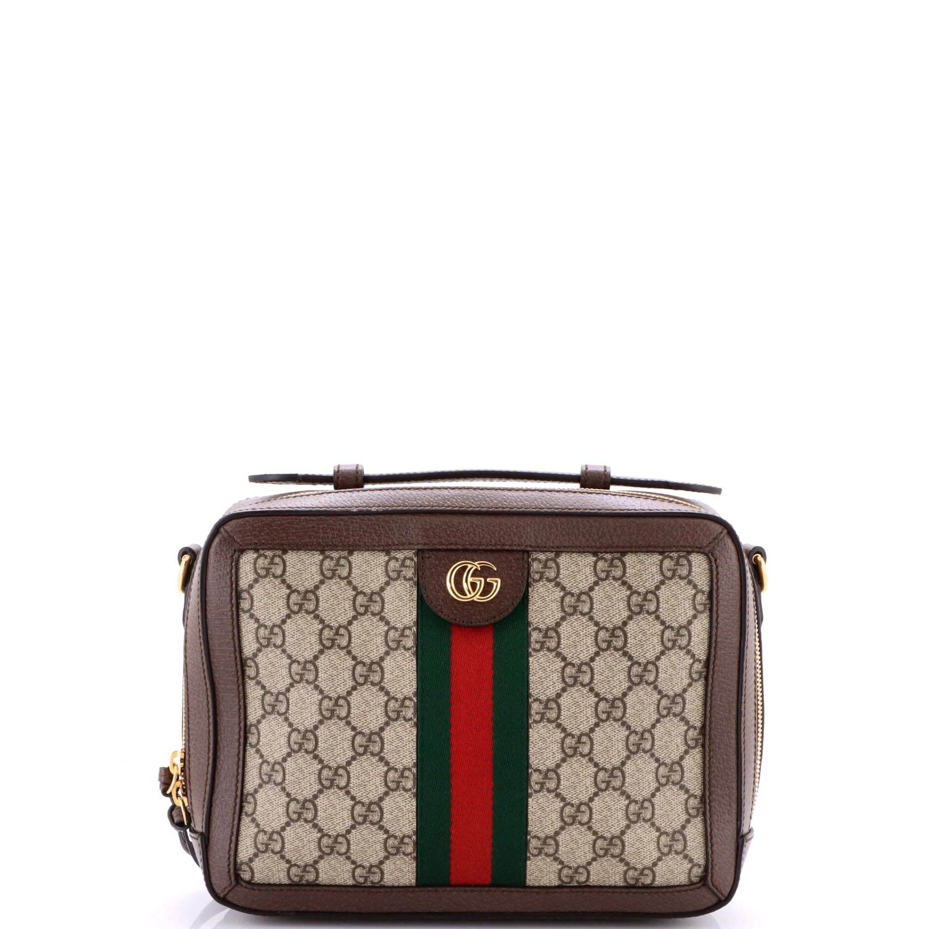 Pre-Owned Ophidia Zip Around Camera Bag GG Coated Canvas Small By Rebag | Walmart (US)