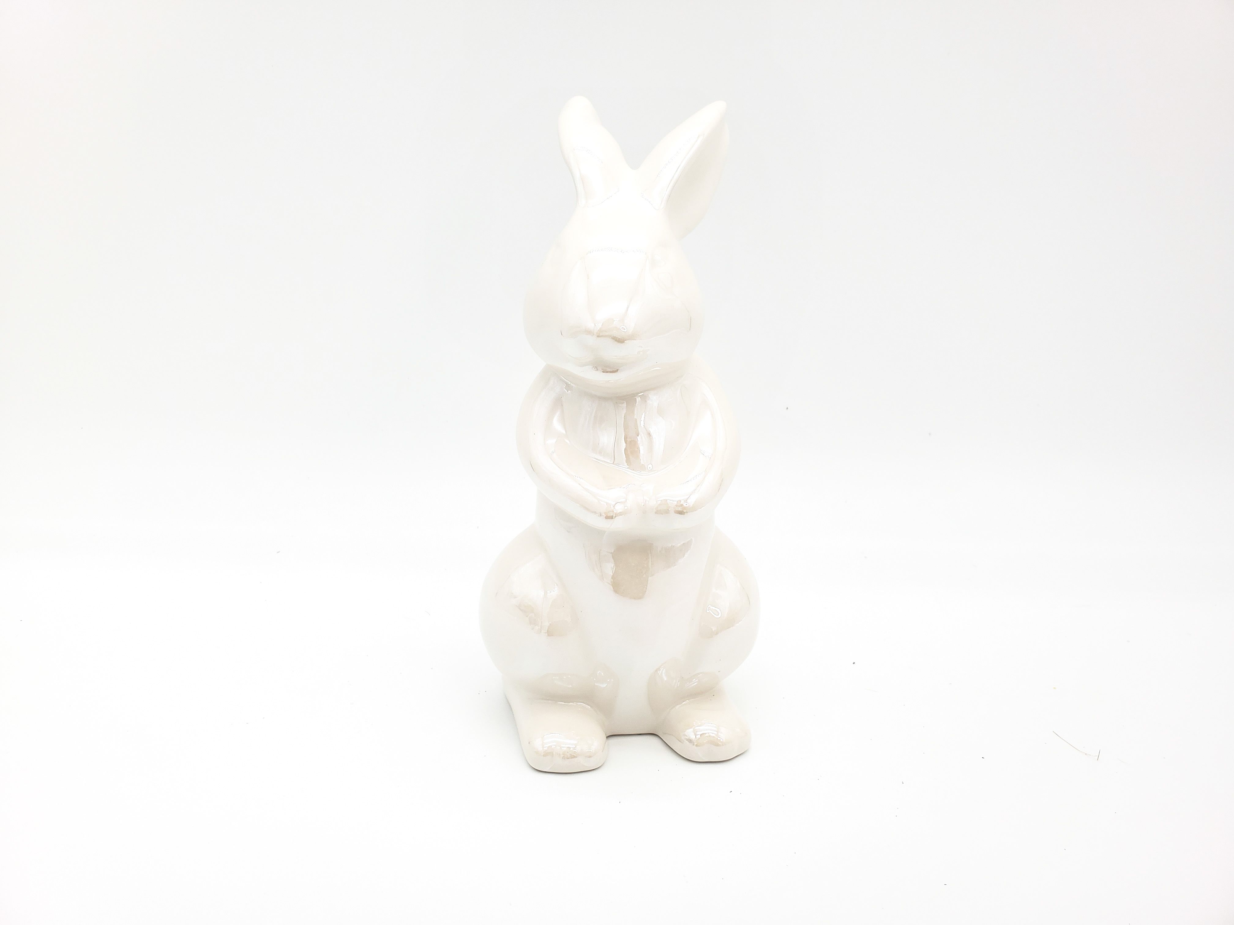 Way to Celebrate Easter 7.75"Tall White Standing Ceramic Bunny | Walmart (US)