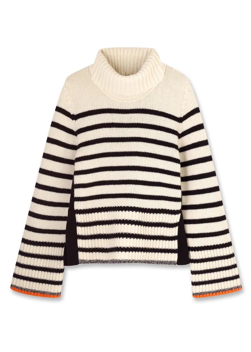 Merino Cashmere Breton Stripe Sweater + Snood | ME + EM