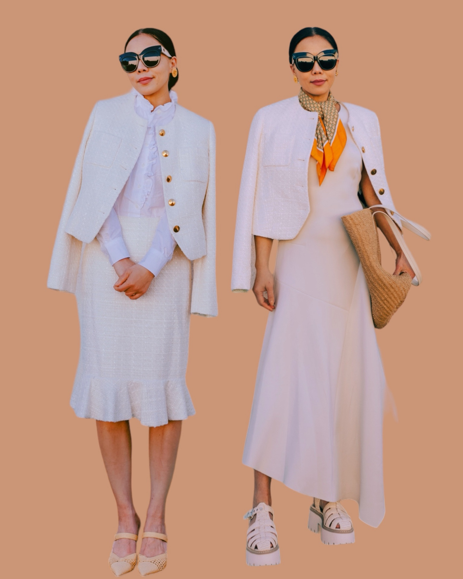 2 Spring Business Casual outfits on HallieDaily.com today. Like a classic tweed lady jacket with gold buttons. 

#LTKstyletip #LTKover40 #LTKshoecrush