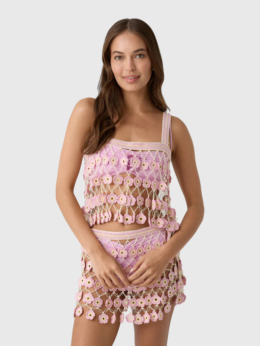 My Beachy Side Women's Fleur Hand-Crocheted Top | Saint Bernard