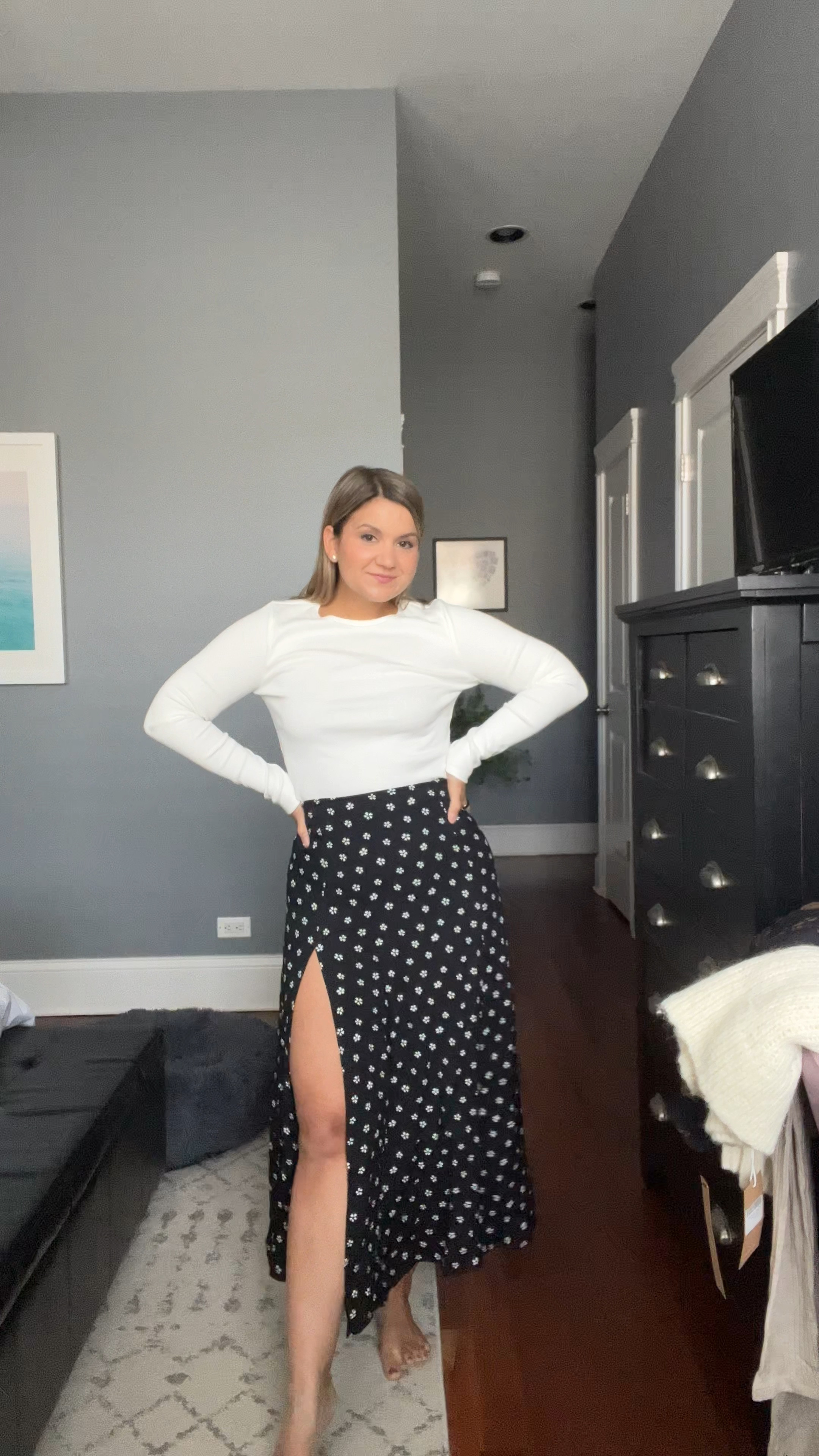 Shirt - sized up to medium since it runs small and cropped
Skirt - I own this in a regular size 2 in red so I sized up to a 4 in this black one so I can tuck thicker sweaters in for fall and winter!

#LTKfindsunder100 #LTKHoliday #LTKSeasonal