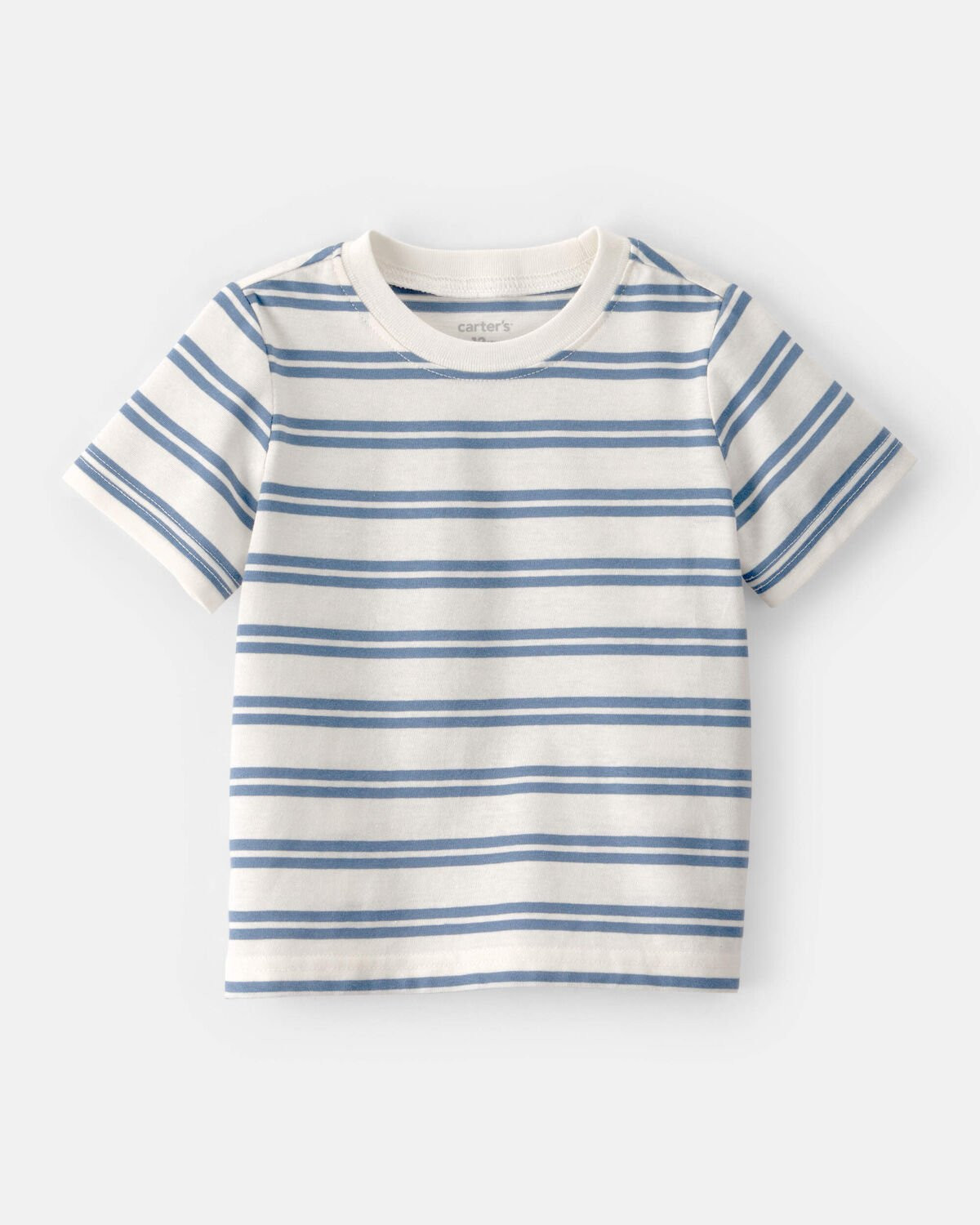 Baby Boy Striped Short-Sleeve Tee - Cream | Carter's Inc