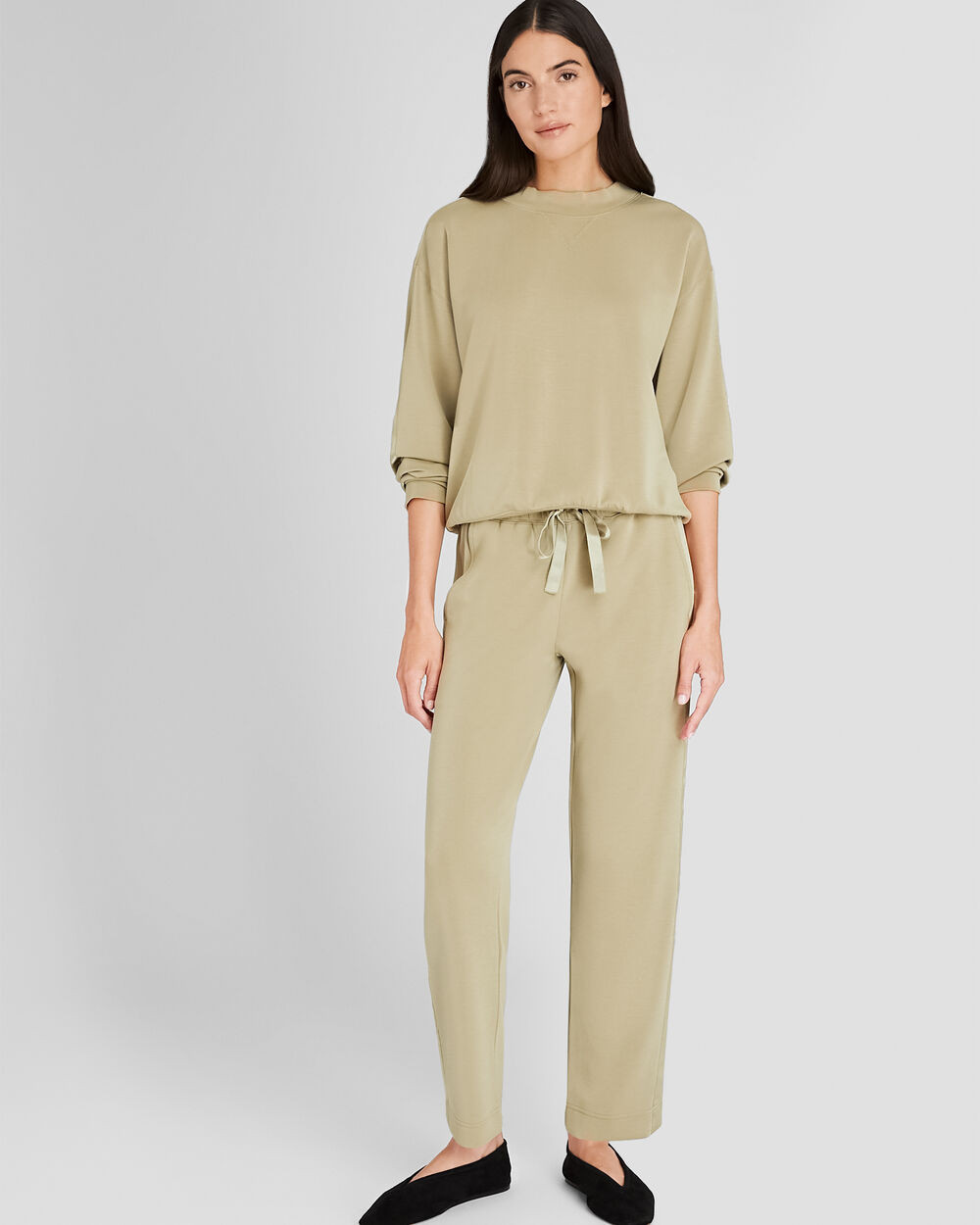 Satin Stripe Knit Pant | Club Monaco (Global)