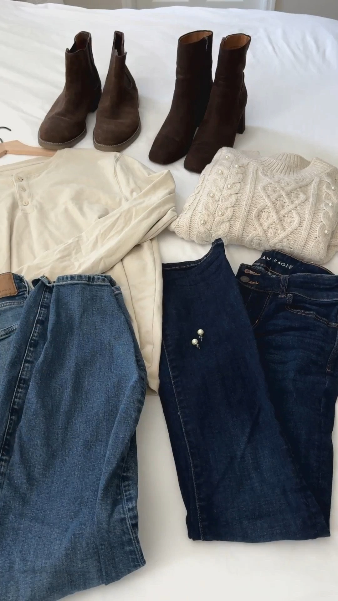 His & hers cold weather staples 🤎 cozy knits, classic denim, and soft suede boots ✨ perfect for coffee dates, casual dinners, weekend errands, or cozy fall activities together 🍂☕️ #HisAndHersStyle #CozyCoupleVibes #LTKWinterFashion #FallToWinterStyle #NeutralOutfits #WeekendLooks

#LTKGiftGuide #LTKSeasonal #LTKMens