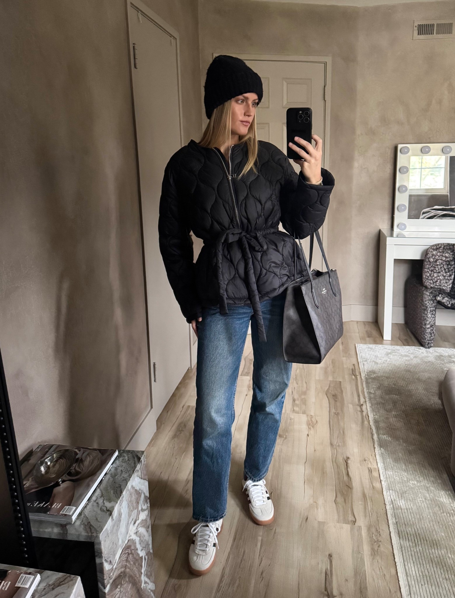 This jacket is the best clothing purchase I’ve made this season. It goes with everything and makes all outfits look chic. Shoes run large so size down half a size. 

#LTKSeasonal #LTKGiftGuide #LTKFindsUnder100