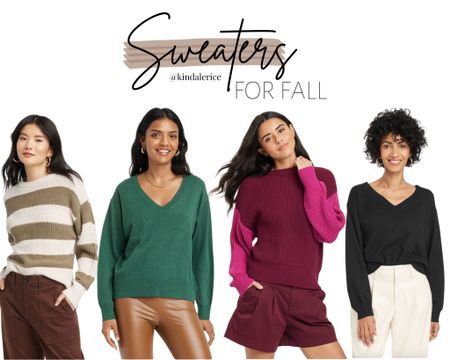 The most perfect Fall sweaters for Women!!

Sweaters 1 & 3- Crewneck, Pullover style, Ribbed Knit construction

Sweaters 2 & 4- V-neck, Lightweight knit fabric, ribbed hem & cuffs

#LTKfamily #LTKSeasonal #LTKunder50