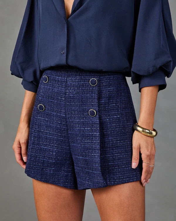 Kara Tweed High Rise Shorts | VICI