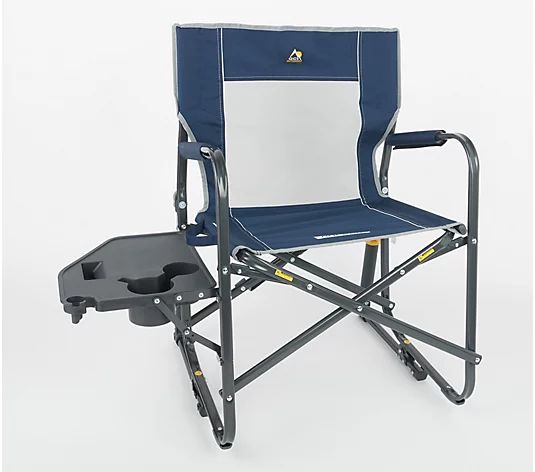 GCI Outdoor Freestyle Pro Rocker Chair w/ Collapsible Side Table - QVC.com | QVC