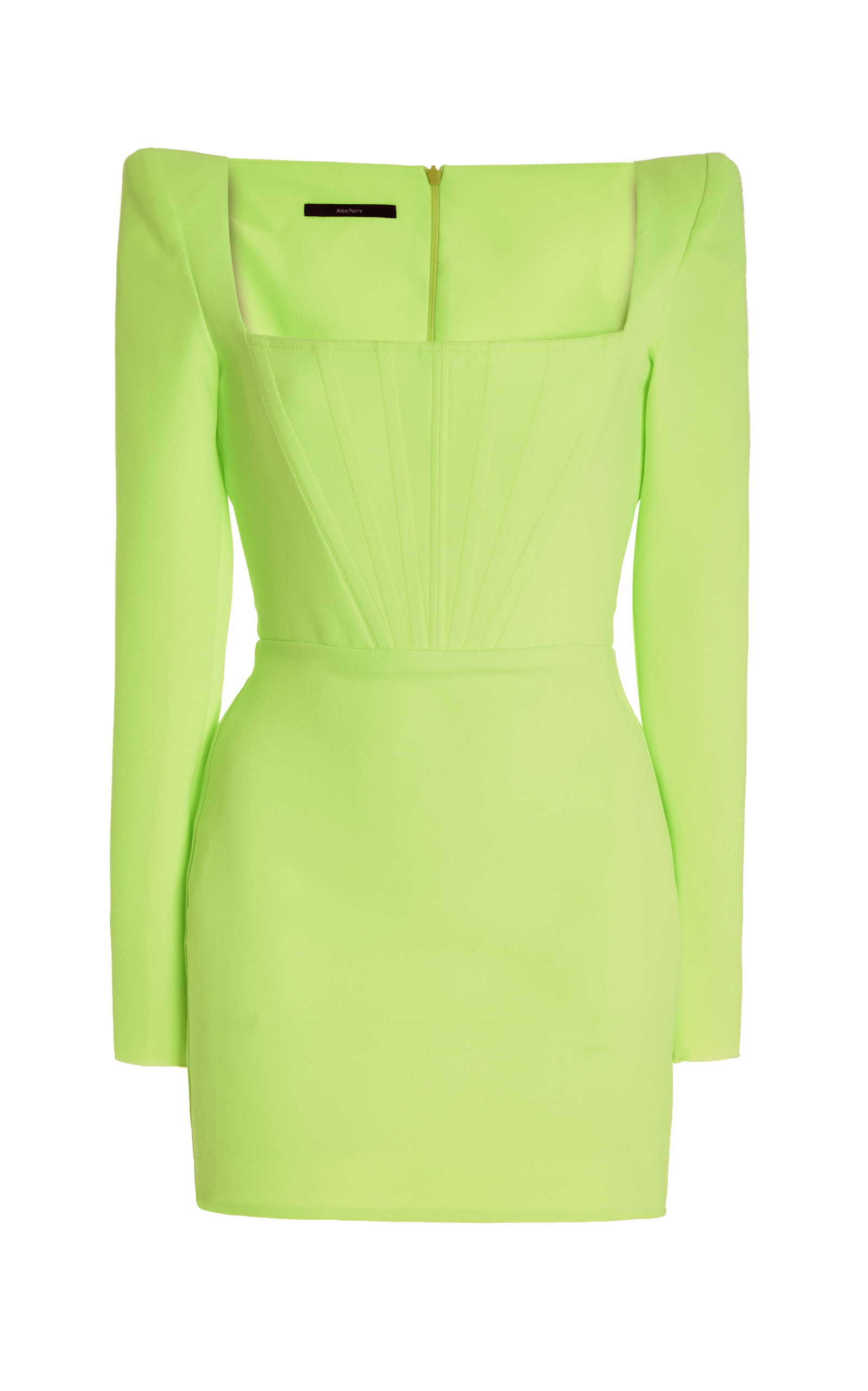 Alex Perry - Exclusive Dale Stretch-Crepe Corseted Mini Dress - Green - AU 12 - Moda Operandi | Moda Operandi (Global)