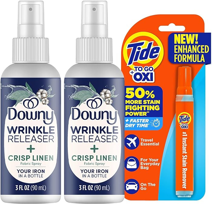 Downy Wrinkle Release Spray Bundle w/Bonus Tide Pen Sample - 3 Pack | Amazon (US)