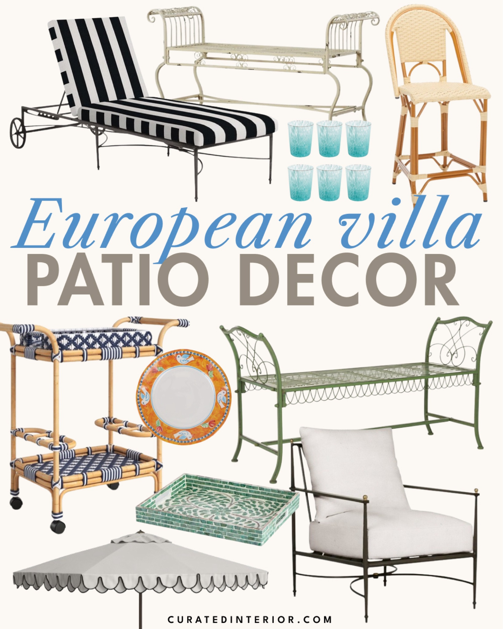#ad Dreaming of summer at a villa in Europe? Create the same look on your own patio with these French villa-inspired patio furniture pieces and Italian tableware from @Wayfair! #Wayfair

#LTKSeasonal #LTKHome #LTKSummerSales