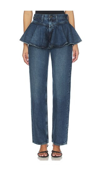 AGOLDE Peplum Jeans in Blue. - size 27 | Revolve Clothing (Global)