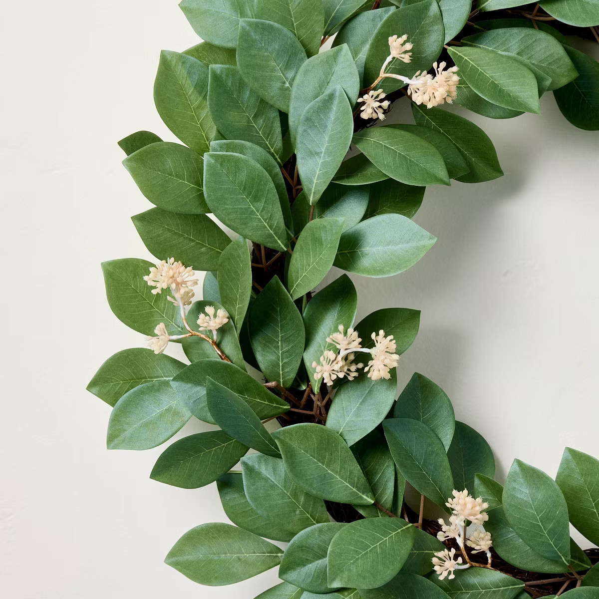 26" Faux Pomegranate Leaf Wreath - Hearth & Hand™ with Magnolia | Target