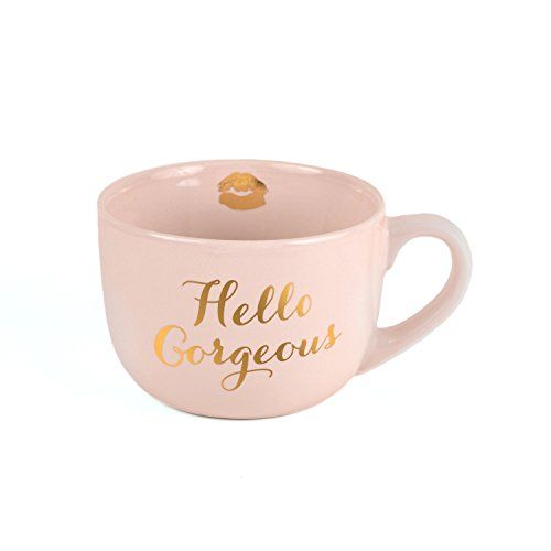 Eccolo World Traveler Pink "Hello Gorgeous" Coffee or Soup Mug | Amazon (US)