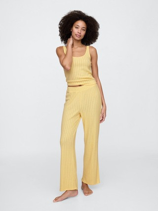 Pointelle Wide-Leg PJ Pants | Gap Factory