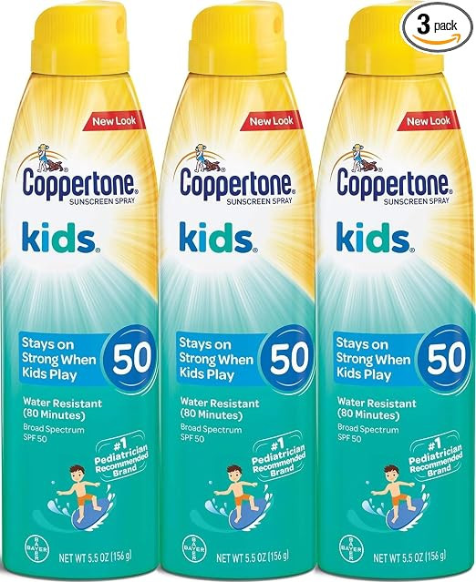Coppertone Kids Sunscreen Spray SPF 50 5.5 Oz | Amazon (US)