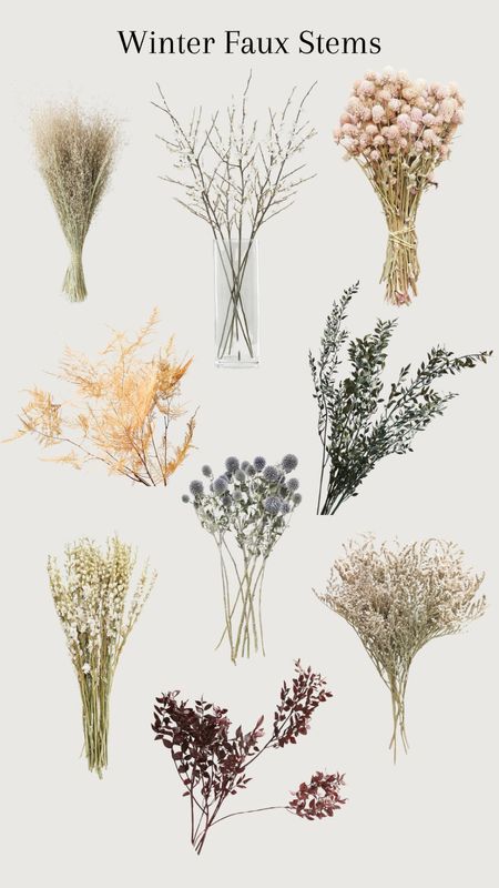 Winter Faux Stems #winter #winterdecor #homedecor #decor #interiordesign #fauxflower #florals #stems

#LTKstyletip #LTKSeasonal #LTKhome