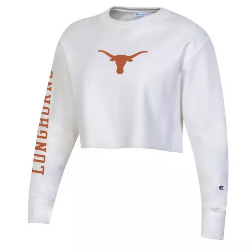 Champion Women's Texas Longhorns Rw Long Sleeve Crop | Scheels Sports