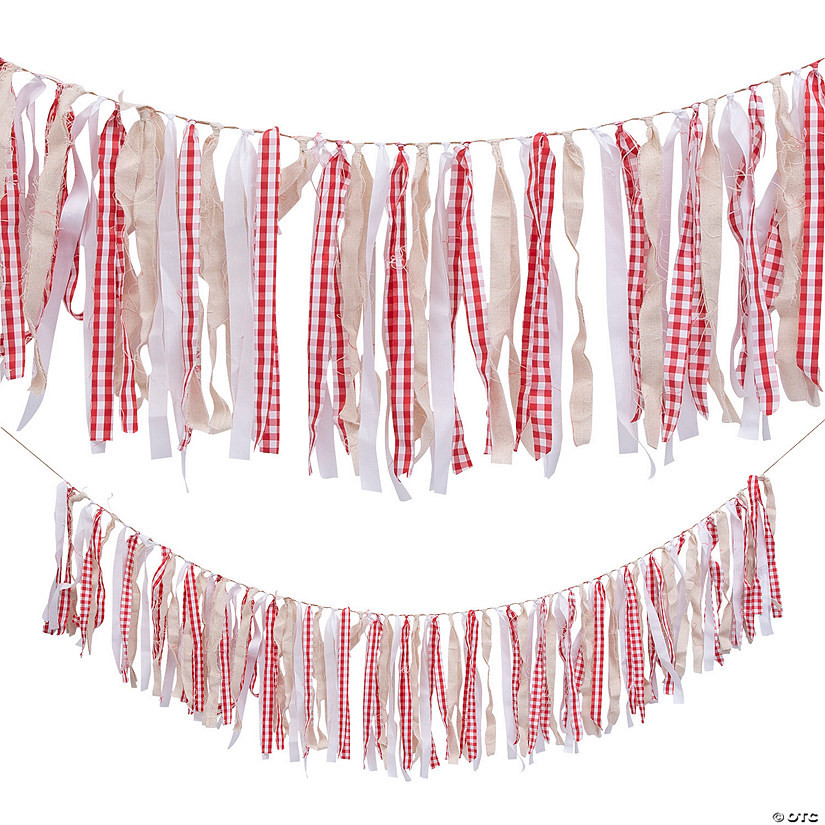 Gingham Fabric Garland | Oriental Trading Company