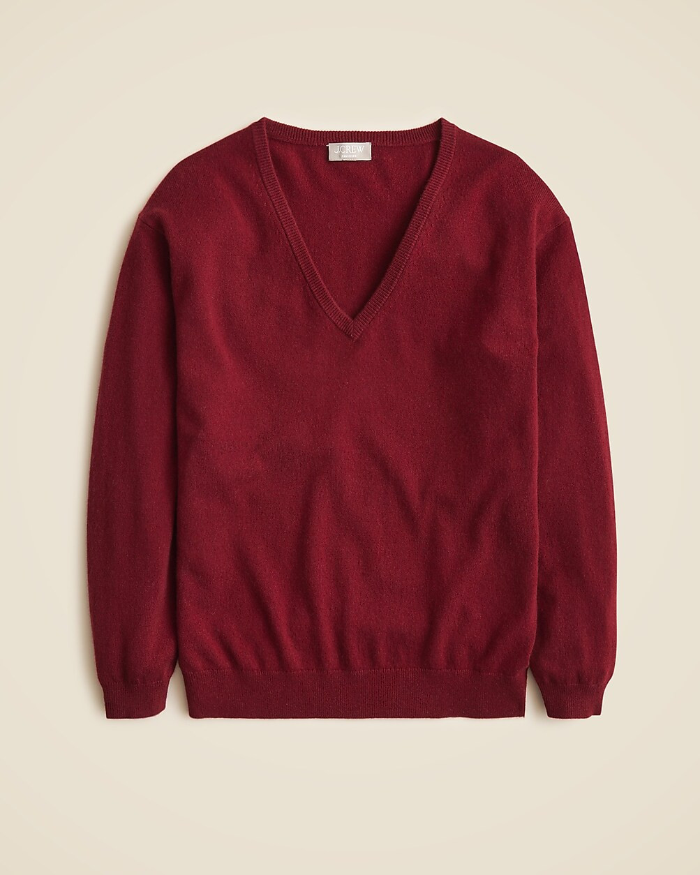 Cashmere relaxed V-neck sweater | J. Crew US