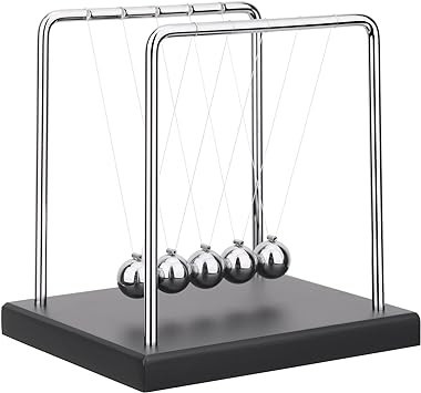 QLKUNLA Newtons Cradle Balance Balls Science Physics Gadget Desktop Decoration Kinetic Motion Toy... | Amazon (US)