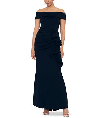 XSCAPE Women's Off-The-Shoulder Gown - Macy's | Macys (US)