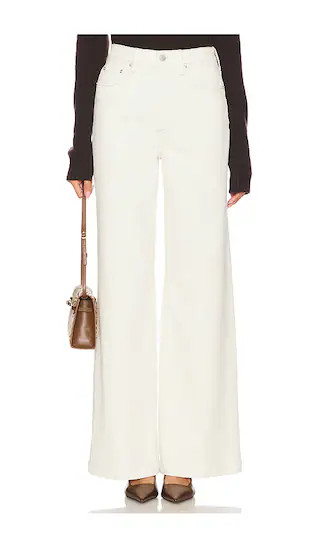 Lana High Rise Wide Leg Jeans in Ecru | Revolve Clothing (Global)