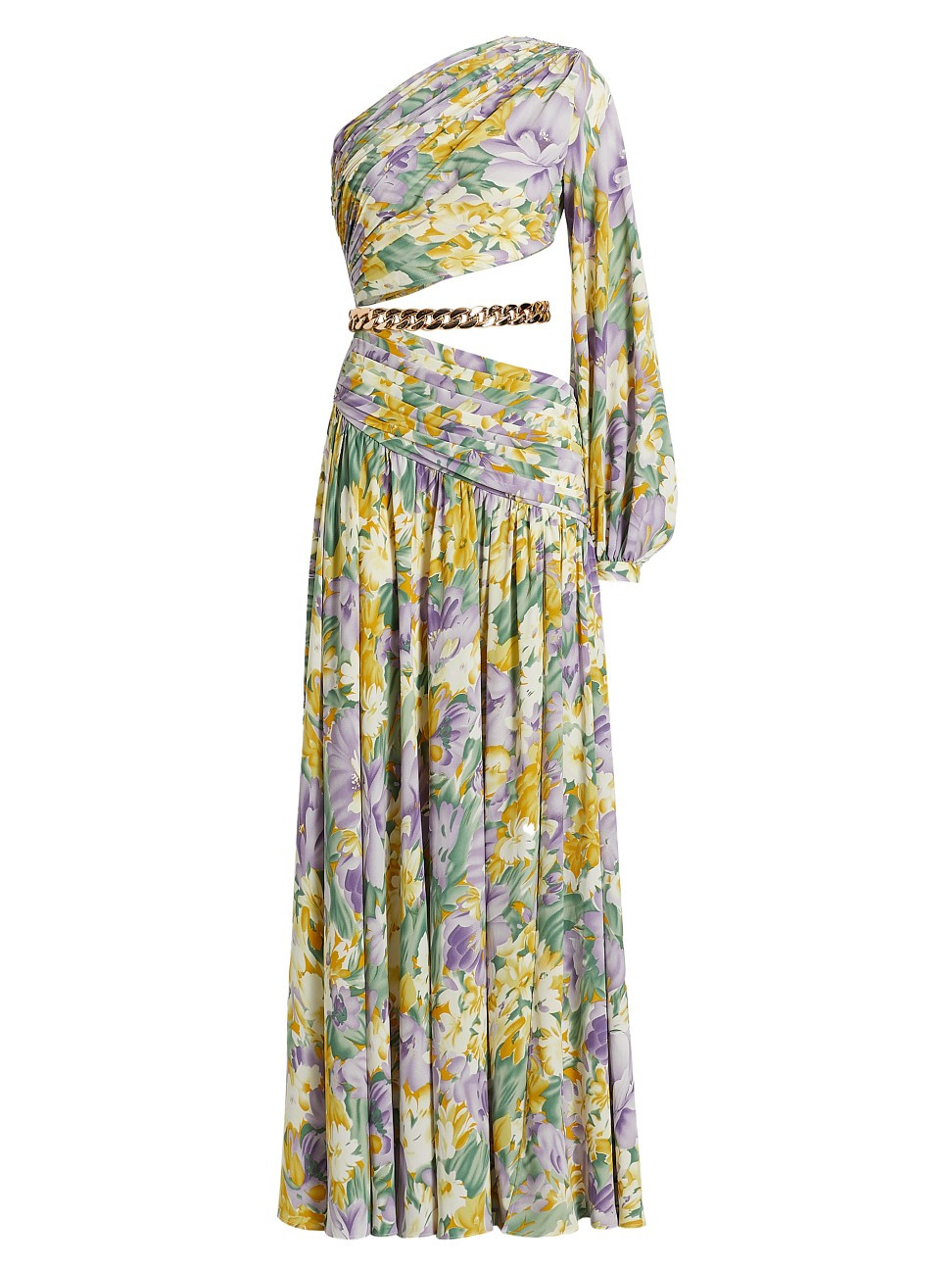 Women's Sienna Floral One-Shoulder Gown - Lavender Multi - Size XL | Saks Fifth Avenue