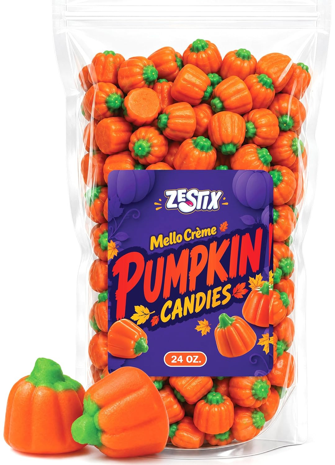 Pumpkin Candy 24 oz - Mello Creme Pumpkins for Halloween and Fall | Amazon (US)
