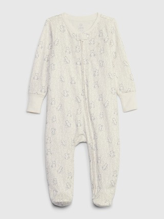 Baby First Favorites Organic CloudCotton Footed One-Piece | Gap (CA)
