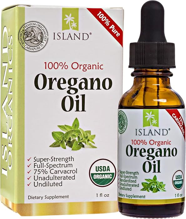 Oregano Oil Organic Liquid Drops - 100% Pure & Undiluted - USDA-Certified Organic (1 oz) 75% Carv... | Amazon (US)
