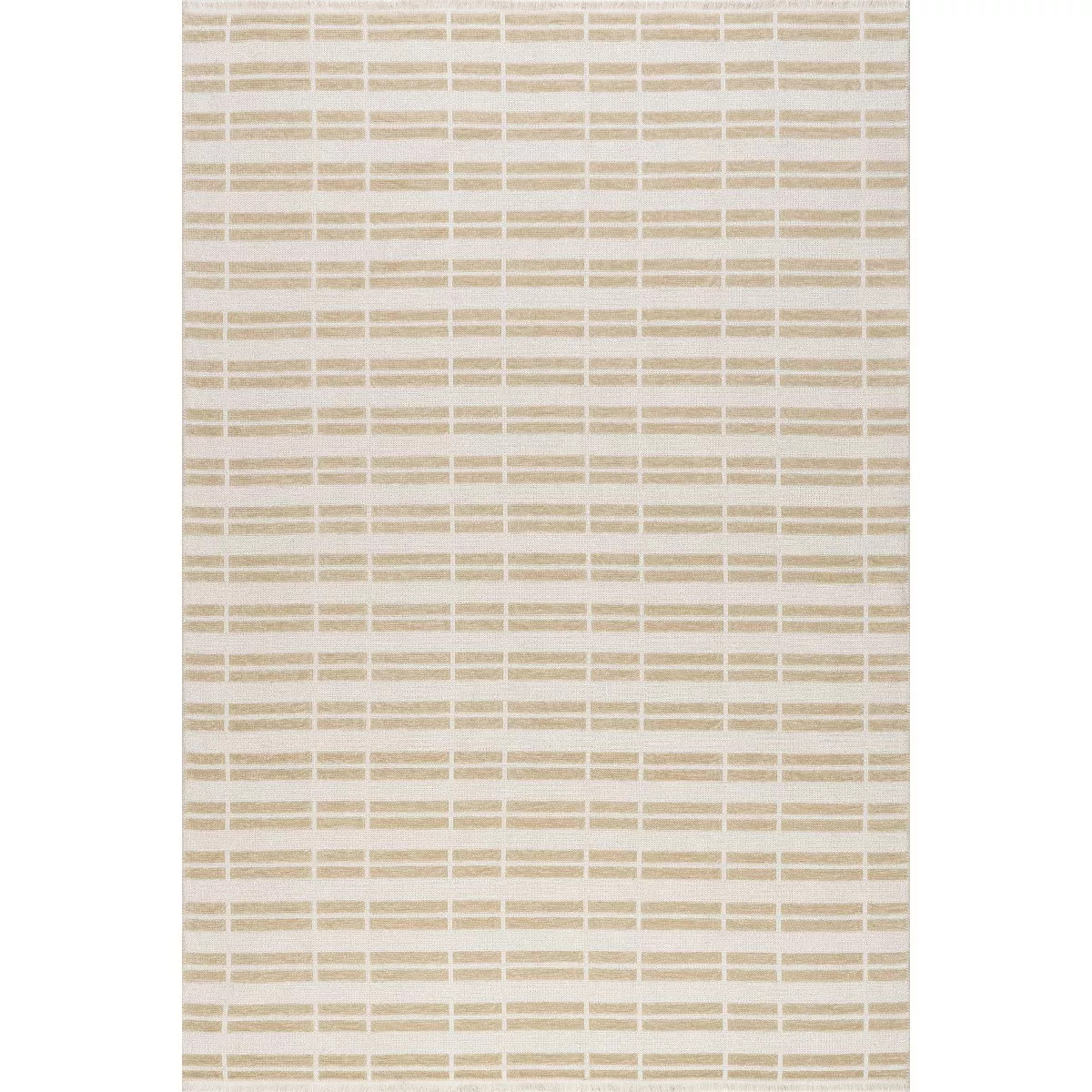Nuloom Mortica Striped Reversible Pet Friendly Premium Machine Washable Area Rug | Target