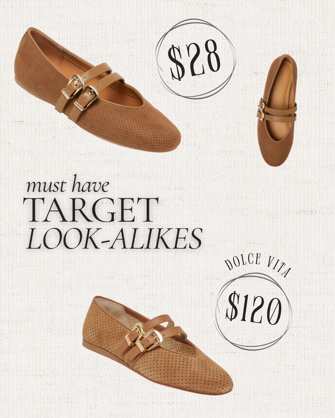 Adorable double strap Mary Jane style flats. These look so cute paired with pants or dresses and skirts!! 

Perforated flats || Mary Janes || classy flats || neutral flats || tan flats

#LTKSaleAlert #LTKShoeCrush #LTKFindsUnder50