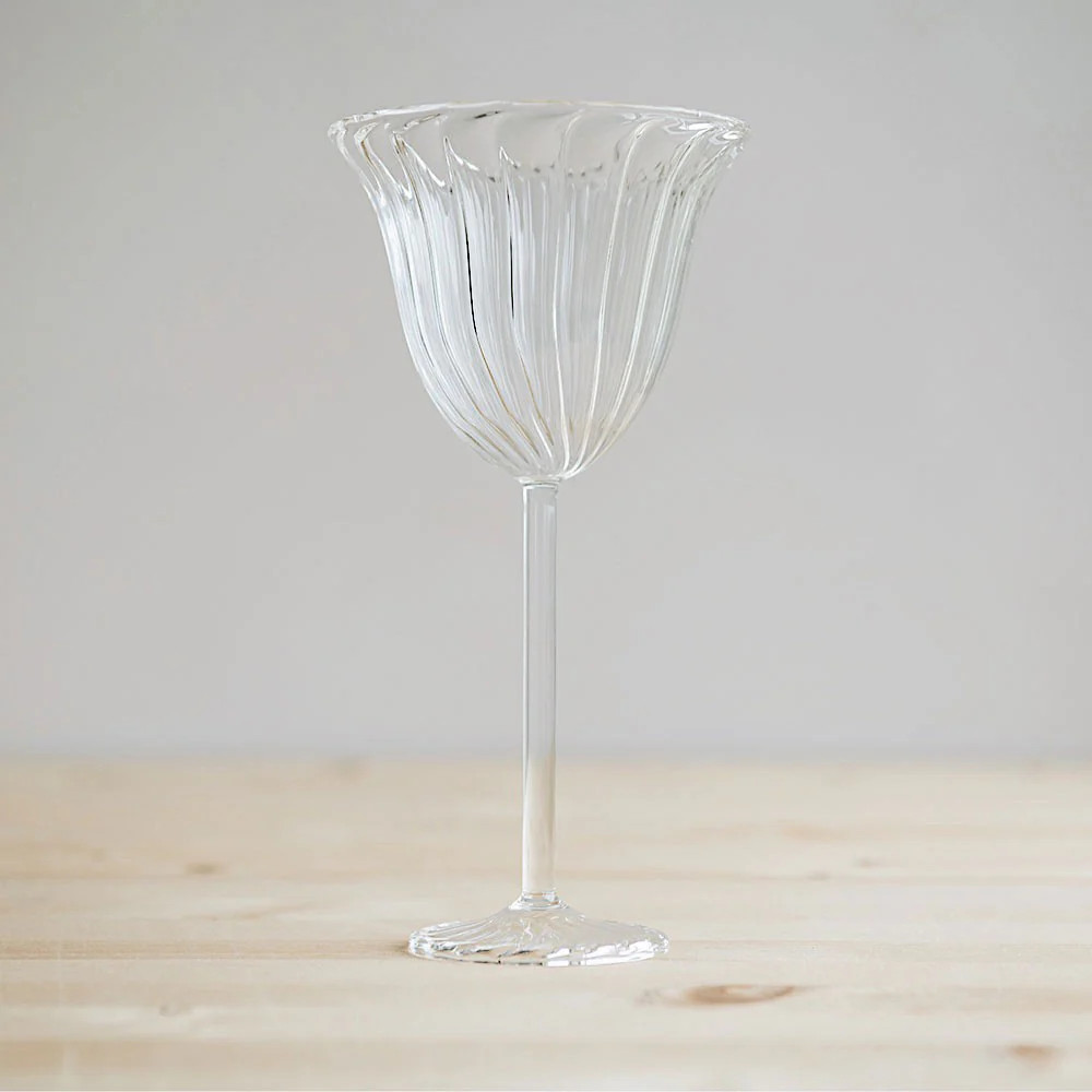 Fluted Bell Glass | Roan Iris