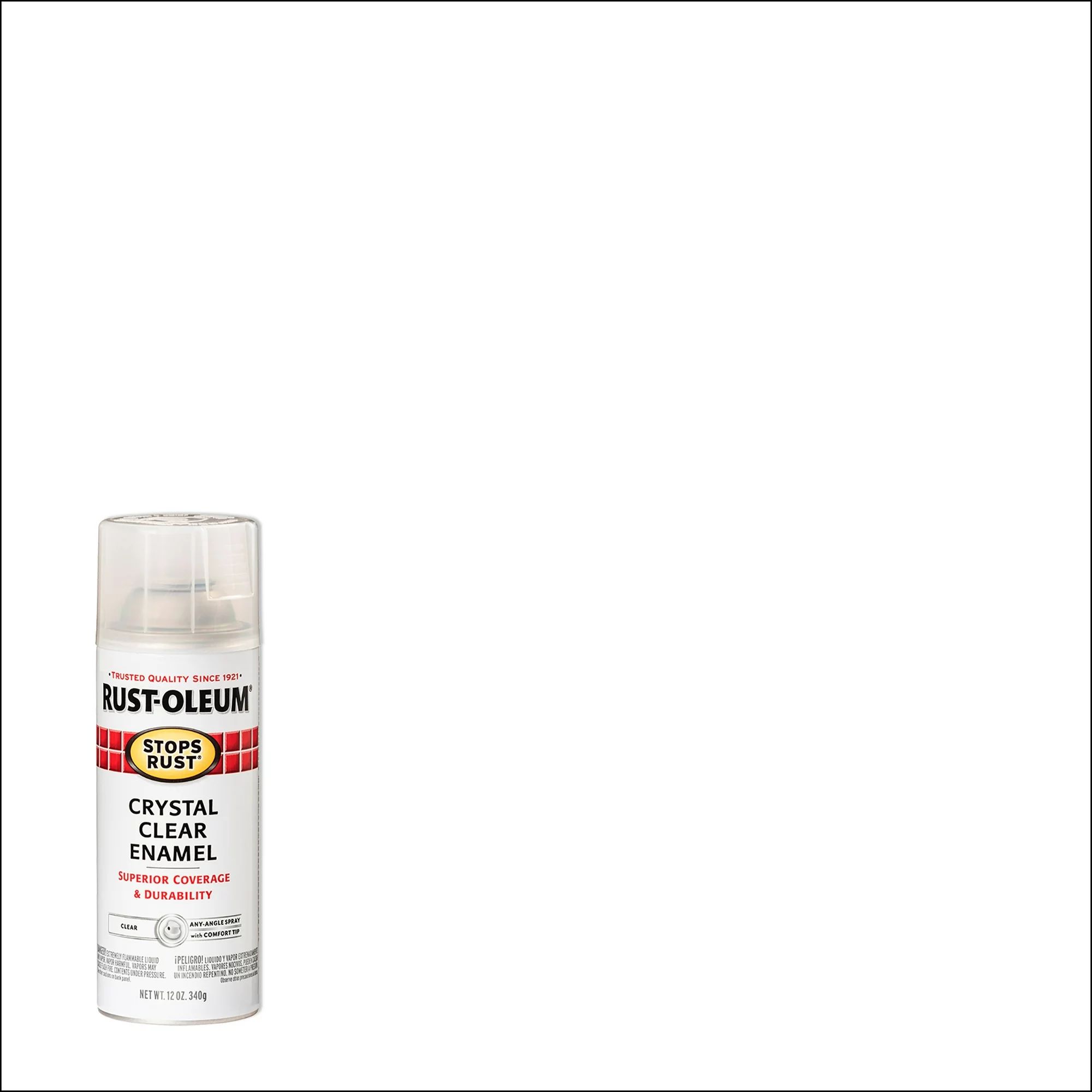 Crystal Clear, Rust-Oleum Stops Rust Gloss Protective Enamel Spray Paint-7701830, 12 oz | Walmart (US)