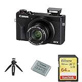 PowerShot G7X Mark III BK, Manfrotto PIXI Mini Tripod, Black (MTPIXI-B) with Canon Battery Pack NB-1 | Amazon (US)