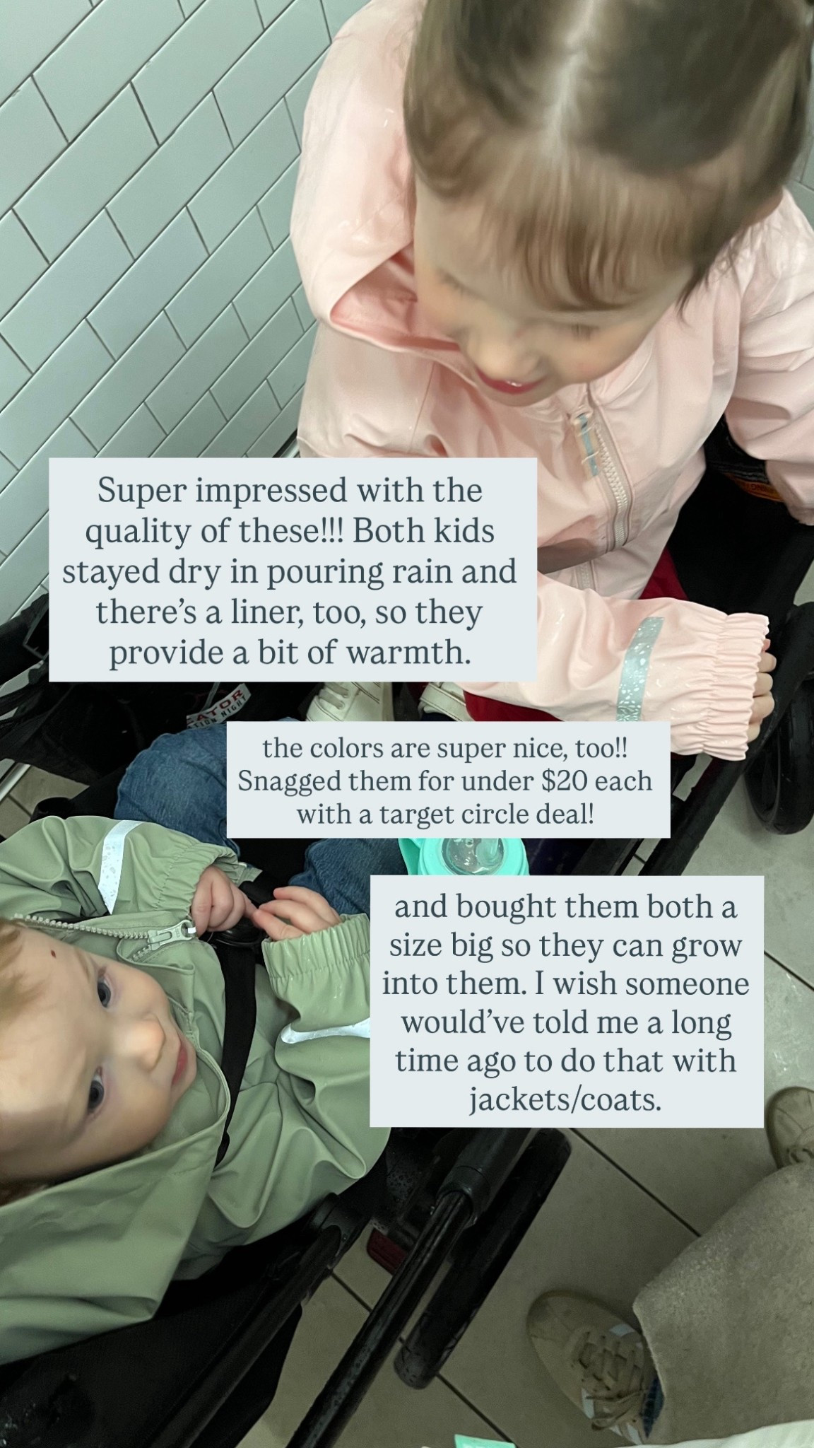 Super cute rain jackets from @Target 