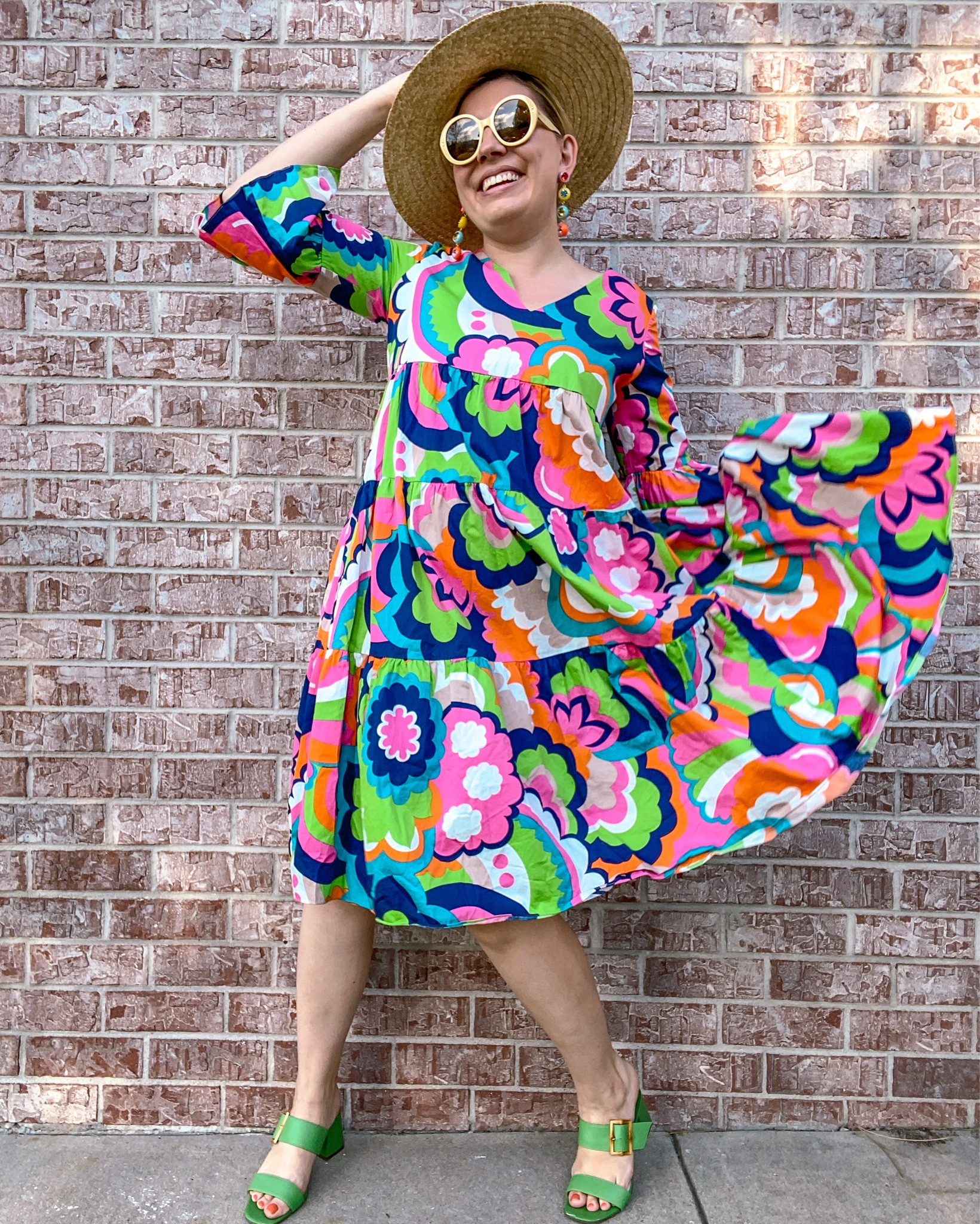 Resort Edit: Colorful edition. 🏝️ 

Look 1
Dress - Trina Turk
Sandal Heels - Dillards 
Hat - Dillards
Sunglasses - Gucci (linked)
Earrings - Lele Sadoughi

Look 2
Dress - Tuckernuck
Sunglasses - Francesca’s 
Clutch - Tory Burch (linked)
Sandals - Hermes (linked)

Look 3
Blazer - Trina Turk (rentable through Armoire, coupon below)
Pants - Dillards, Gibson & Latimer
Shoes - Brian Atwood 
Earrings - Dillards
Sunglasses - Francesca’s 
Bag - Kate Spade 

Look 4
Swim suit - Dillards, Antonio Melani
Sunglasses - Kate Spade (linked & similar linked) 

Look 5
Dress - Vintage
Pants - Dillards, Gibson & Latimer
Shoes - From my old boutique
Headband - Linked
sunglasses - Francesca’s (similar linked)
Earrings - Kate Spade (similar linked)

Look 6
Dress - Tuckernuck
Sandals - Hermes (linked)
Sunglasses - Gucci (linked)
Earrings - Lele Sadoughi (linked)
Bag - Vintage (linked)
Bracelets - Rocksbox

Look 7 
Caftan - Vintage (similar linked)
Ring - Vintage (similar linked)

Try armoire at a discount! Get up to half off of your first month when you sign up through my link: https://www.armoire.style/refer/katbondstyle


#LTKMidsize #LTKSeasonal #LTKTravel