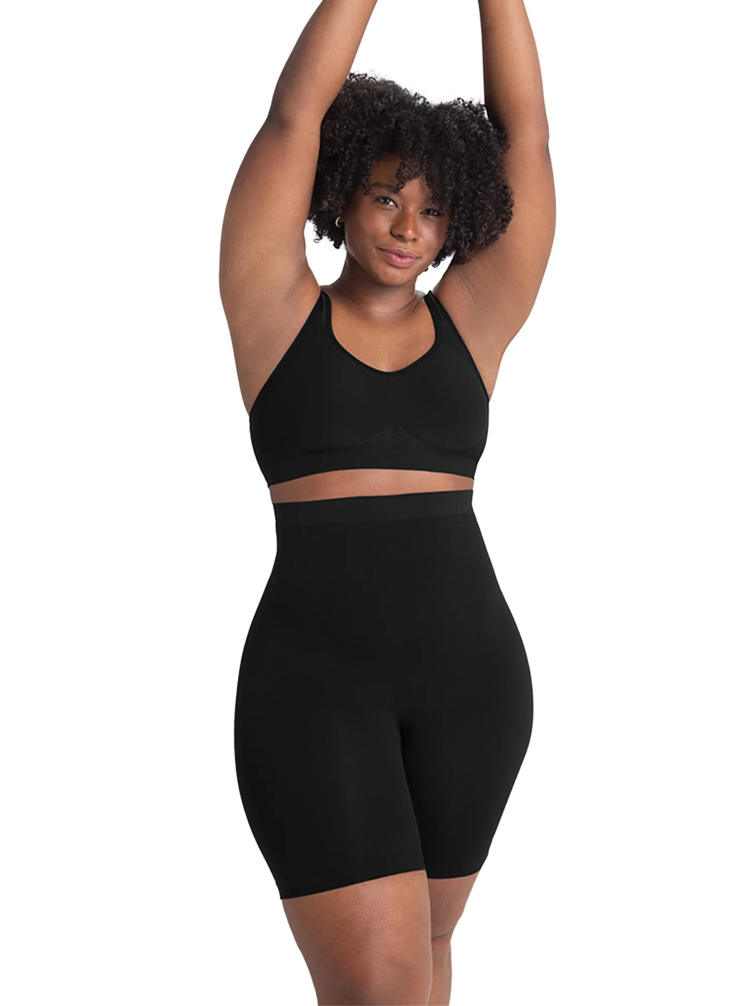 Shapermint Core High Waist Women's Smoothing Seamless Shorts – Sizes S–4XL - Walmart.com | Walmart (US)