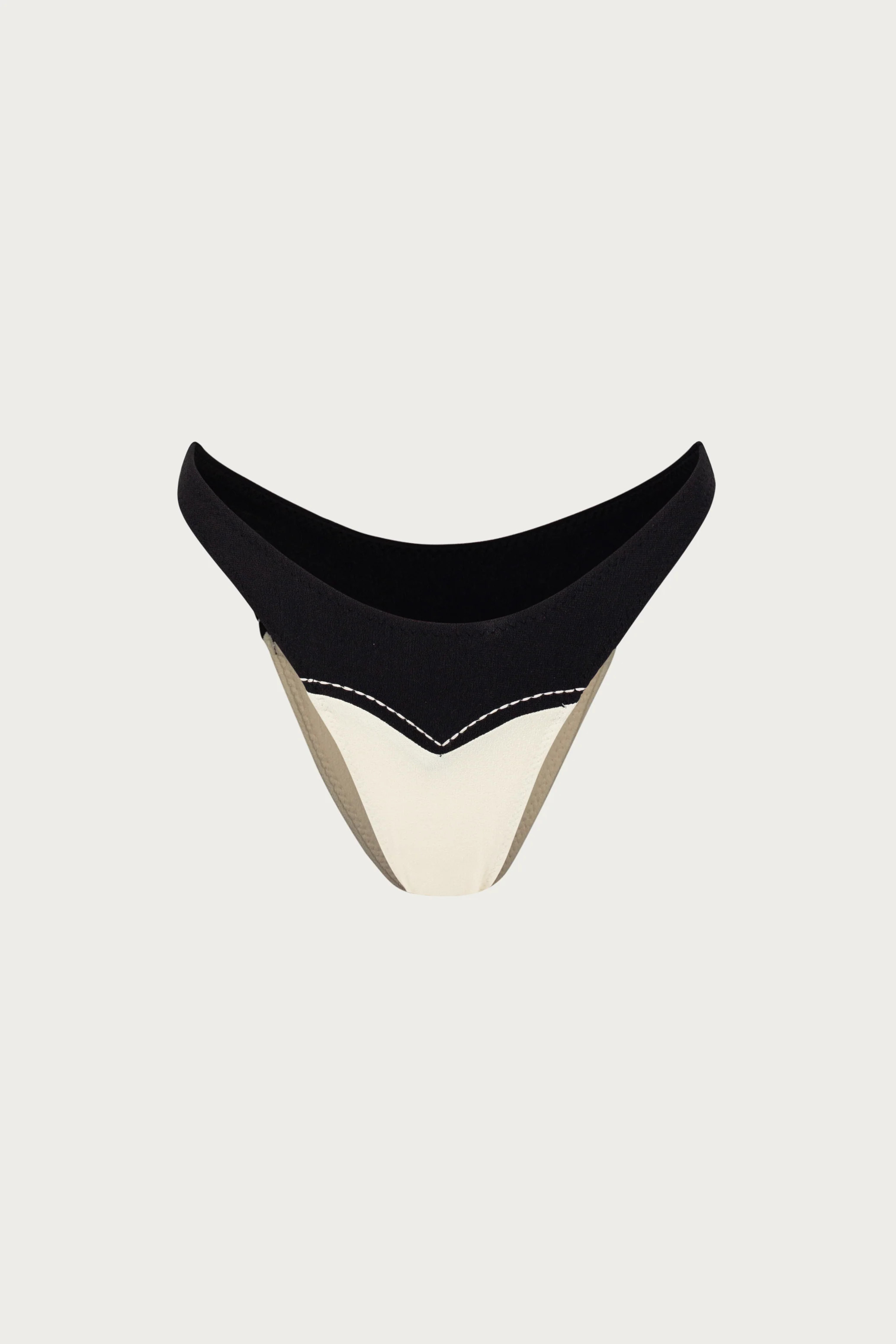 Western 90s Bottom (Faux Suede Cream/Black) | SAME
