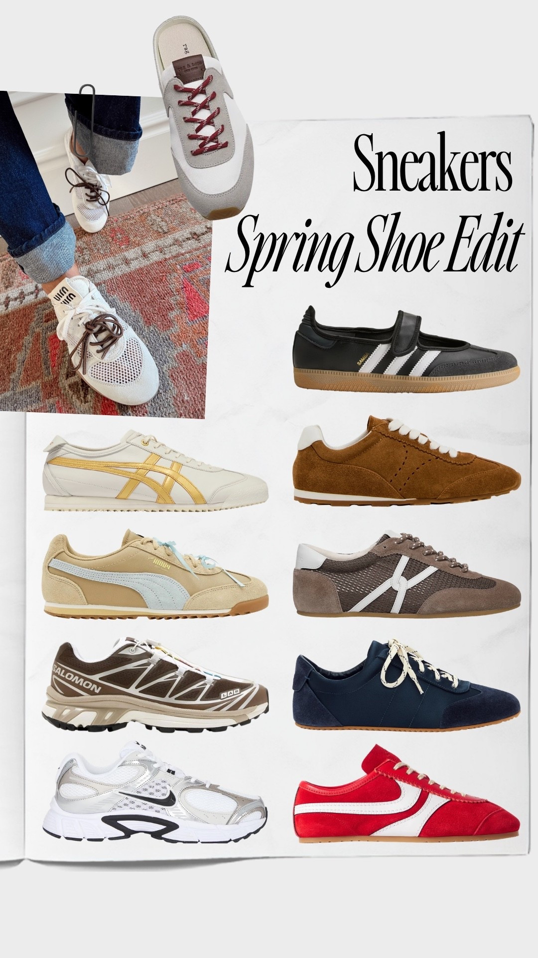 Spring shoes edit: sneakers I’m loving! 🤍

#LTKOver40 #LTKSeasonal