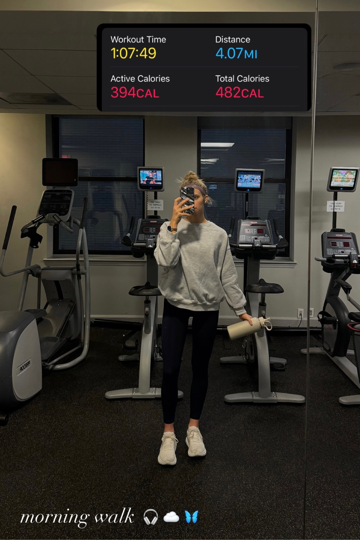 morning gym session was a 60 minute treadmill walk 🎧☁️🦋

#workoutoutfit #gymoutfits 

#LTKfindsunder100